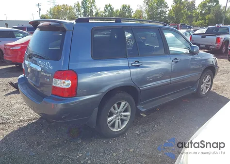 2006 Toyota Highlander Hybrid Limited V6 из США, поврежденный, VIN JTEEW21A660010740